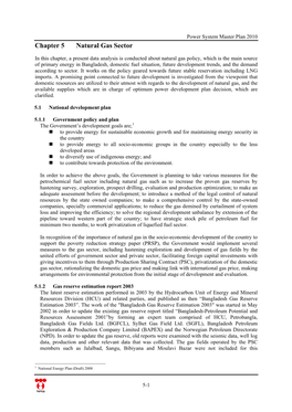 Chapter 5 Natural Gas Sector