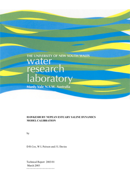 Technical Report 2003/01 March 2003 D R Cox, W L Peirson and J L