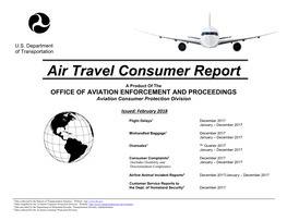 Air Travel Consumer Report