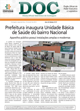 Prefeitura Inaugura Unidade Básica De Saúde Do Bairro Nacional Aparelho Público Possui Instalações Amplas E Modernas