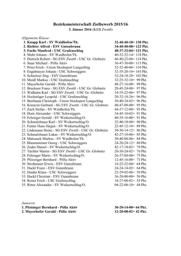 Bezirksmeisterschaft Zielbewerb 2015/16 3