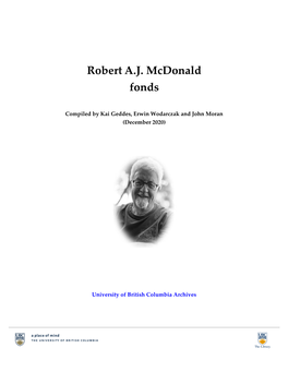 Robert A.J. Mcdonald Fonds