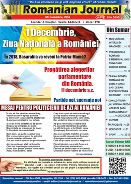 1 Decembrie, •• Moș Crăciun, Interzis În Ziua Națională a României Grădinițe!