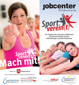 Ein Angebot Des Jobcenters Hildesheim in Zusammenarbeit Mit Dem SSB Göttingen Und KSB Hildesheim