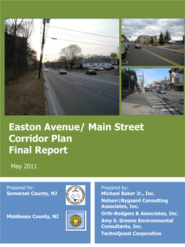 Easton Avenue/ Main Street Corridor Plan Final Report