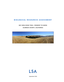 Biological Resources Assessment