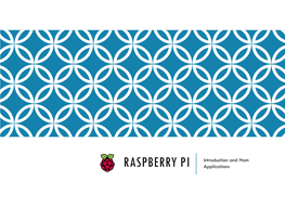 RASPBERRY PI Introduction and Ham Applications