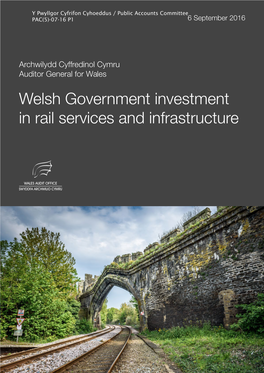 Welsh Government Investment in Rail Services and Infrastructure