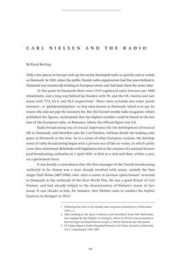 Carl Nielsen and the Radio
