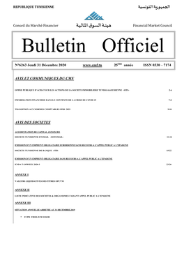 Bulletin Officiel