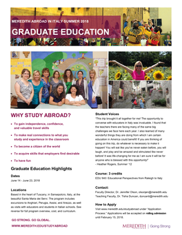 Graduate Education