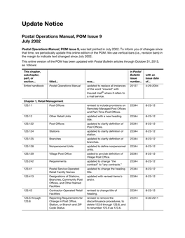 POM 9 Postal Operations Manual [Updated Through 10-13].Pdf