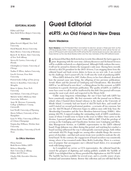 Guest Editorial