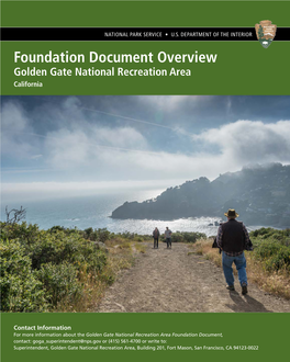 Golden Gate National Recreation Area Foundation Overview