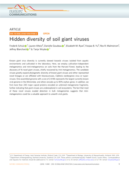 Hidden Diversity of Soil Giant Viruses