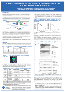 Characterisation of the Janus Kinase Inhibitory Activity of Novel Kinase Inhibitor At9283