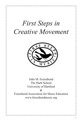 First Steps in Creative Movement