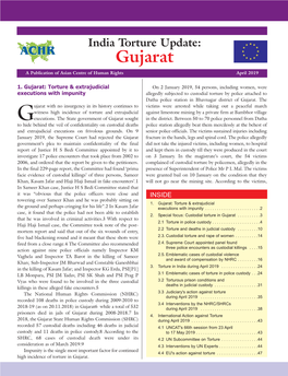 Gujarat a Publication of Asian Centre of Human Rights April 2019