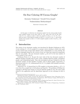 On Star Coloring of Corona Graphs∗