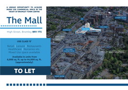 The Mall A21 HIGH STREET the MALL ELMFIELD RD High Street, Bromley BR1 1TS