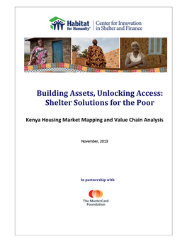 Kenya Housing Market Mapping and Value Chain Analysis