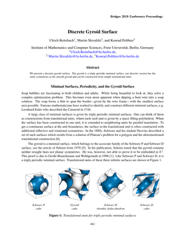 Discrete Gyroid Surface