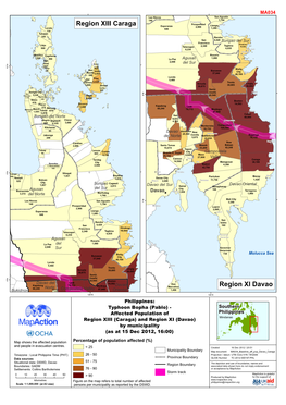 Region XI Davao Region XIII Caraga