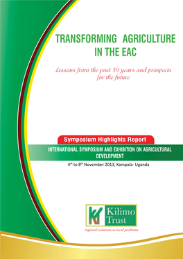 Transforming Agriculture in the Eac