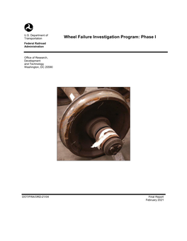 Wheel Failure Investigation Program Phase I.Pdf