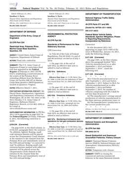 Federal Register/Vol. 76, No. 38/Friday, February 25, 2011/Rules