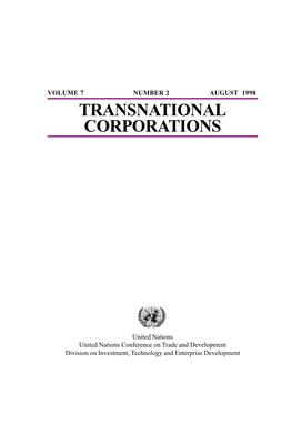 UNCTAD/ITE/IIT/9 (Vol. 7, No. 2)