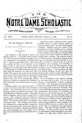 Notre Dame Scholastic, Vol. 22, No. 23