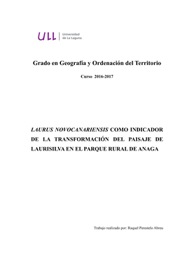 Grado En Geografía Y Ordenación Del Territorio