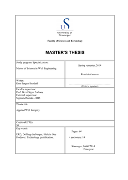 Master's Thesis