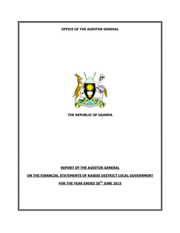 Office of the Auditor General the Republic of Uganda