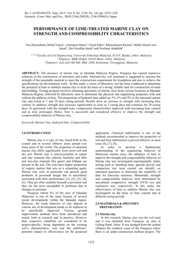 Performance of Lime-Treated Marine Clay on Strength and Compressibility Chracteristics