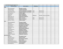 2019 April Plant Sale List.Xlsx