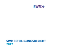 Swr Beteiligungsbericht 2017