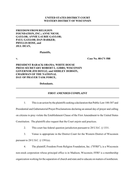 Amended Complaint