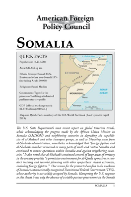 Somalia Quick Facts Population: 10,251,568