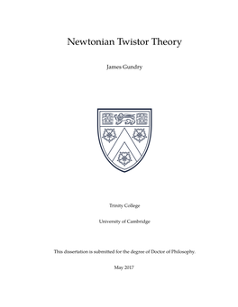 Newtonian Twistor Theory