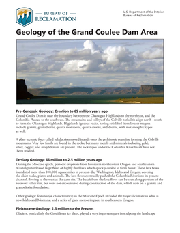 Geology of the Grand Coulee Dam Area