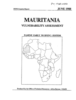 Mauritania Vulnerability Assessment