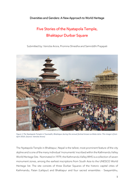 Five Stories of the Nyatapola Temple, Bhaktapur Durbar Square