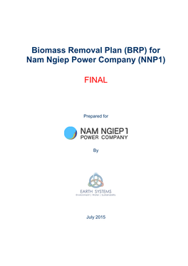 Biomass Removal Plan (BRP) For