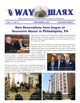 New Renovations Have Begun at Ascension Manor in Philadelphia, PA
