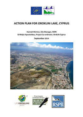 Action Plan for Oroklini Lake, Cyprus