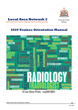 Local Area Network 2 the Faculty of Clinical Blacktown Mt Druitt | Concord | Orange Base | Royal Prince Alfred | Westmead Radiology