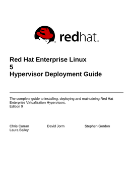 Hypervisor Deployment Guide