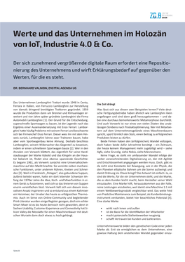 Werte Und Das Unternehmen Im Holozän Von Iot, Industrie 4.0 &